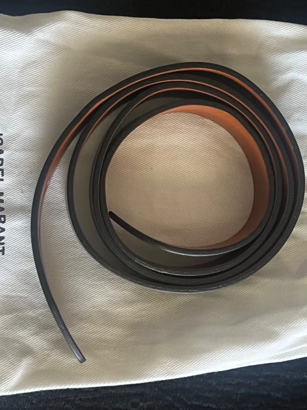 Isabel Marant Lecce Knot Black Leather Belt L - Picture 3 of 6